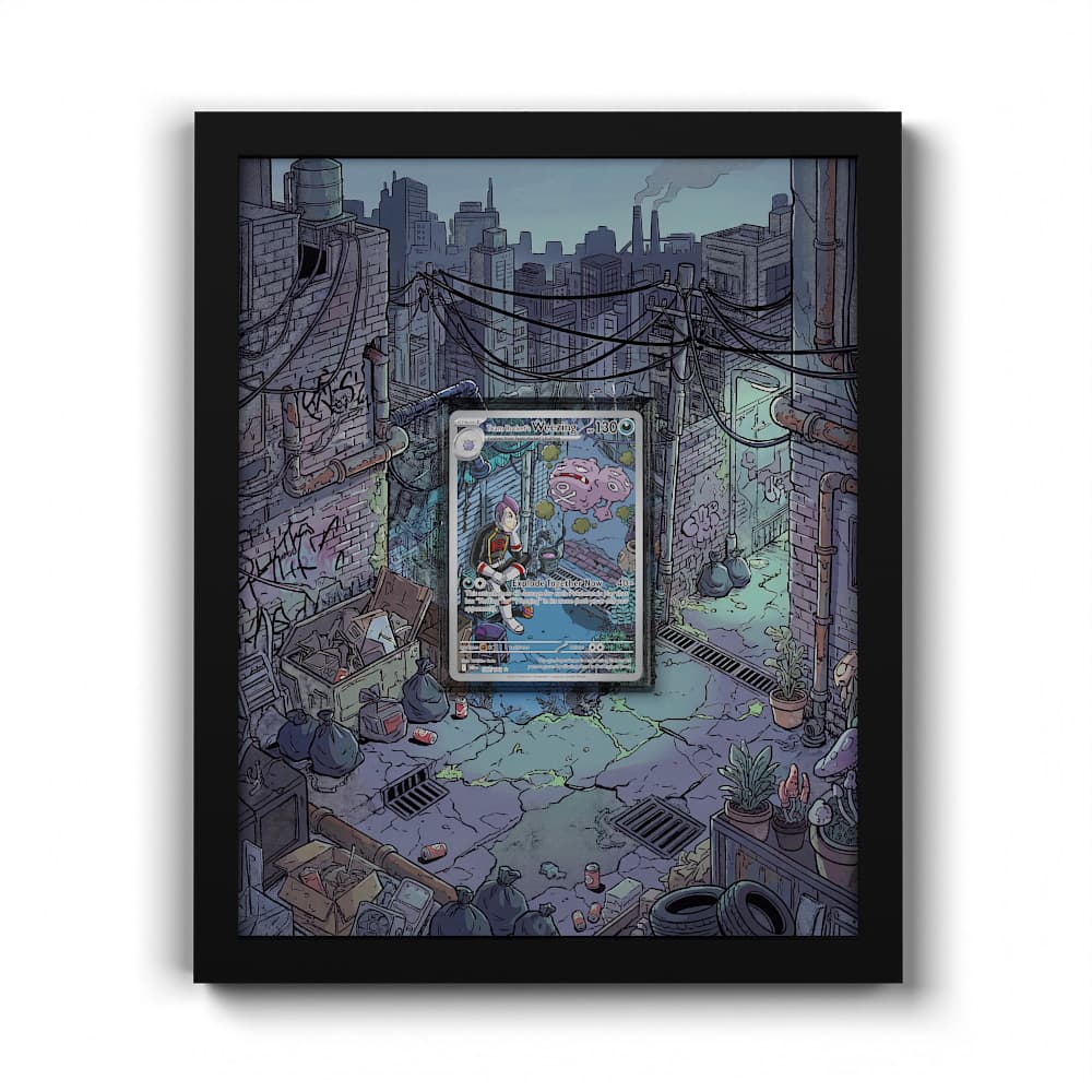 199 Smogogo de la Team Rocket - Extended Artwork Framed Pokemon Card Display