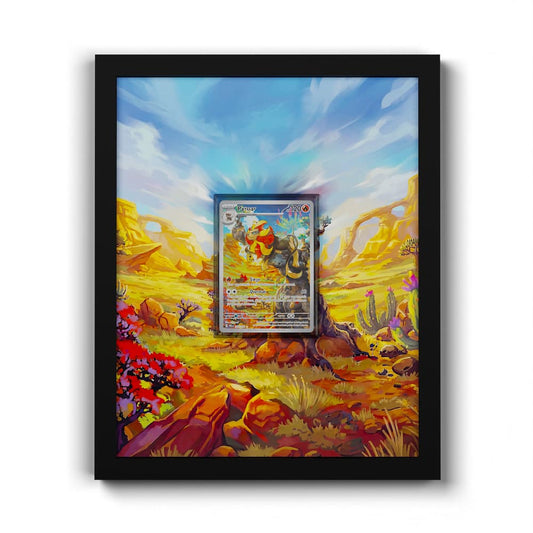 200/193 Némélios - Extended Artwork Framed Pokemon Card Display