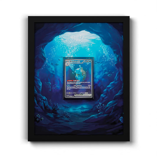 200 Tortank EX - Extended Artwork Framed Pokemon Card Display