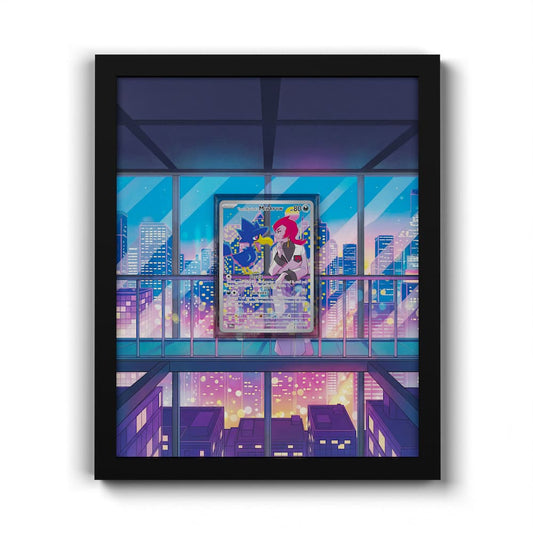 200 Cornèbre de la Team Rocket - Extended Artwork Framed Pokemon Card Display