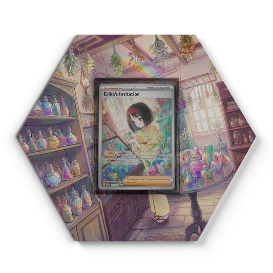203/165 Invitation d’Erika - Extended Artwork Pokemon Card Display