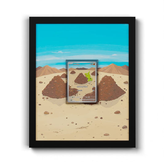 203 Embrylex - Extended Artwork Framed Pokemon Card Display