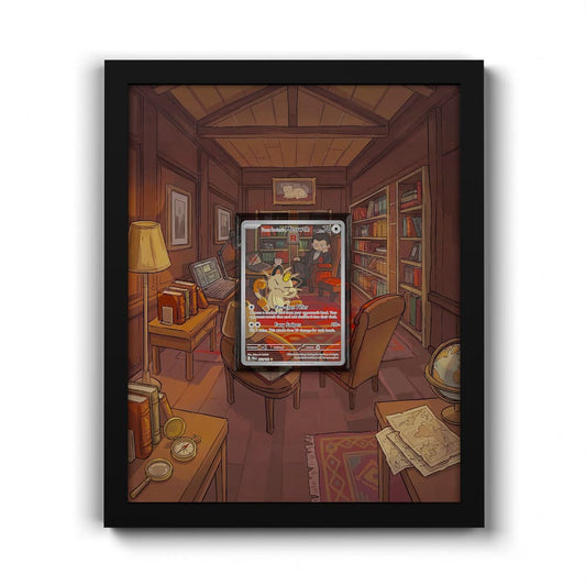 203 Miaouss de la Team Rocket - Extended Artwork Framed Pokemon Card Display