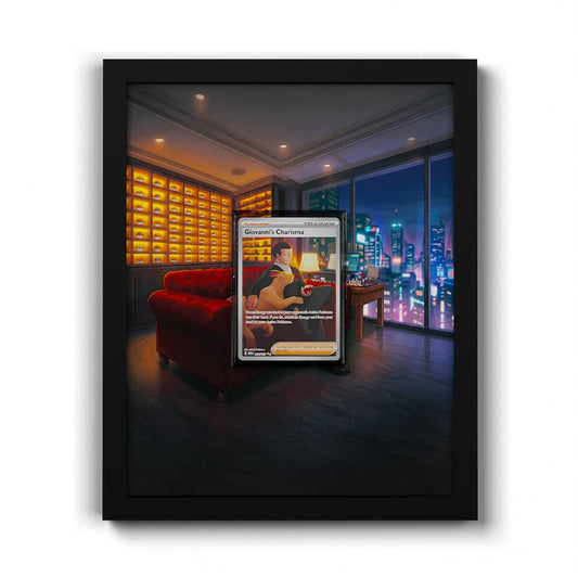 204 Charisme de Giovanni - Extended Artwork Framed Pokemon Card Display