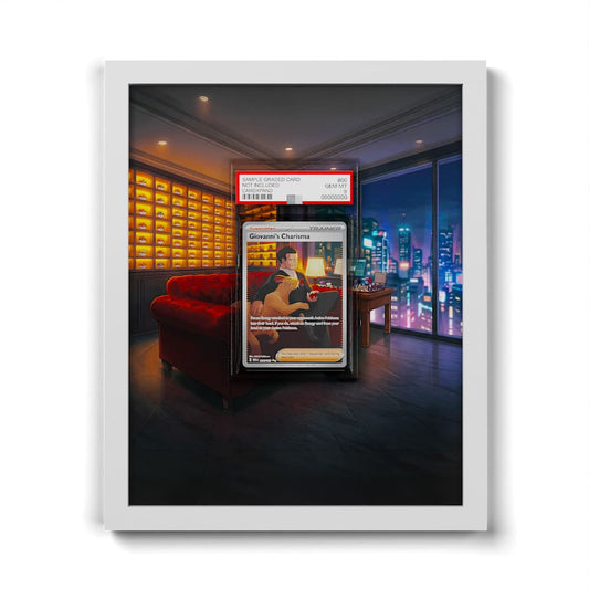 204 Charisme de Giovanni - Extended Artwork Framed Pokemon Card Display