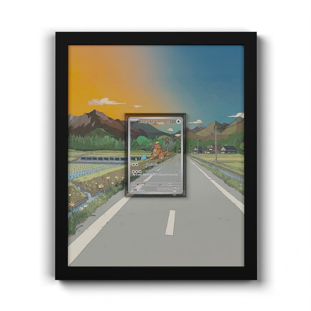 204 Kangourex - Extended Artwork Framed Pokemon Card Display