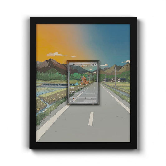 204 Kangourex - Extended Artwork Framed Pokemon Card Display