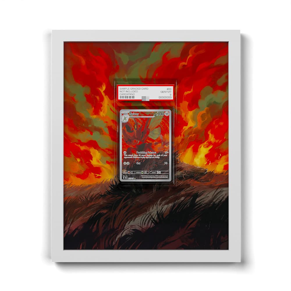 205 Cizayox - Extended Artwork Framed Pokemon Card Display