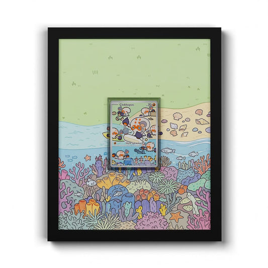 207 Poulpaf - Extended Artwork Framed Pokemon Card Display