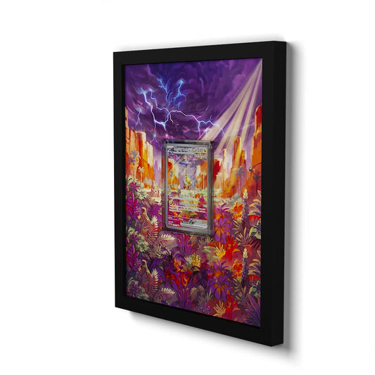 208 Foudre Furie EX - Extended Artwork Framed Pokemon Card Display