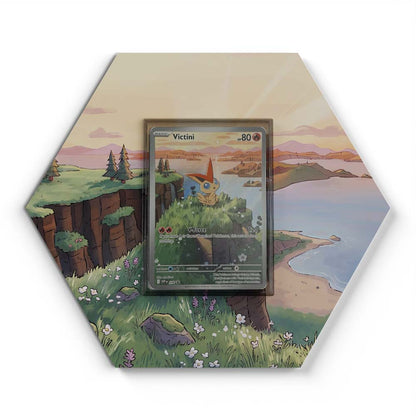 208 Victini - Extended Artwork Pokemon Card Display