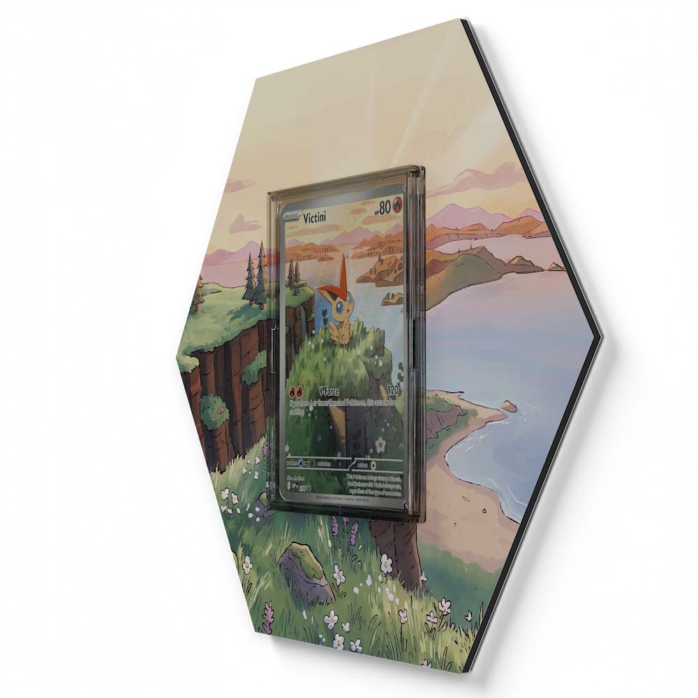 208 Victini - Extended Artwork Pokemon Card Display