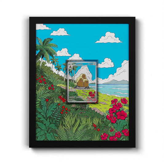 208 Triopikeur d'Alola - Extended Artwork Framed Pokemon Card Display