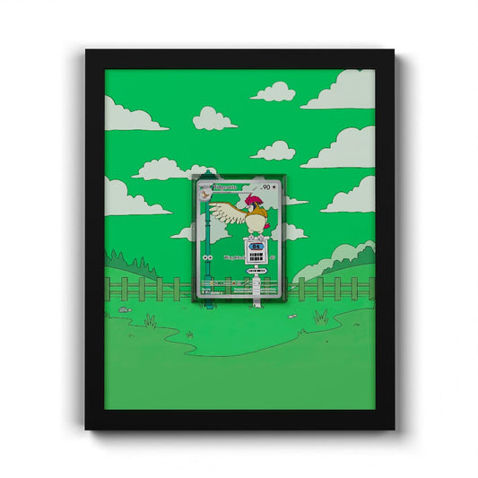 208 Roucoups - Extended Artwork Framed Pokemon Card Display