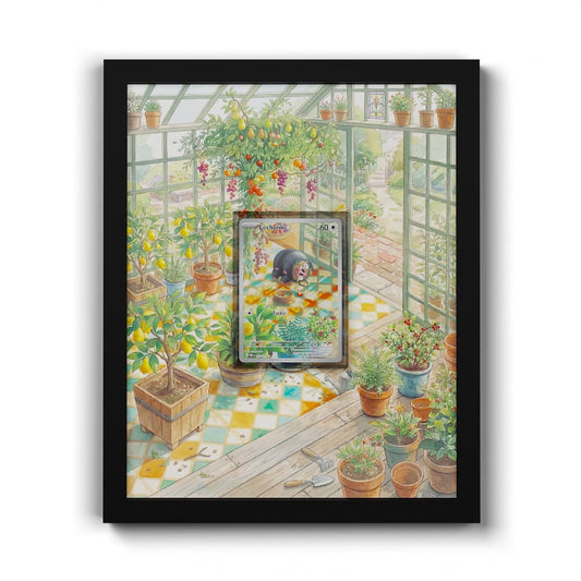 209 Gourmelet - Extended Artwork Framed Pokemon Card Display