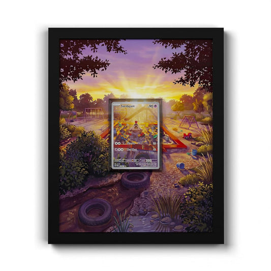214 Bacabouh - Extended Artwork Framed Pokemon Card Display