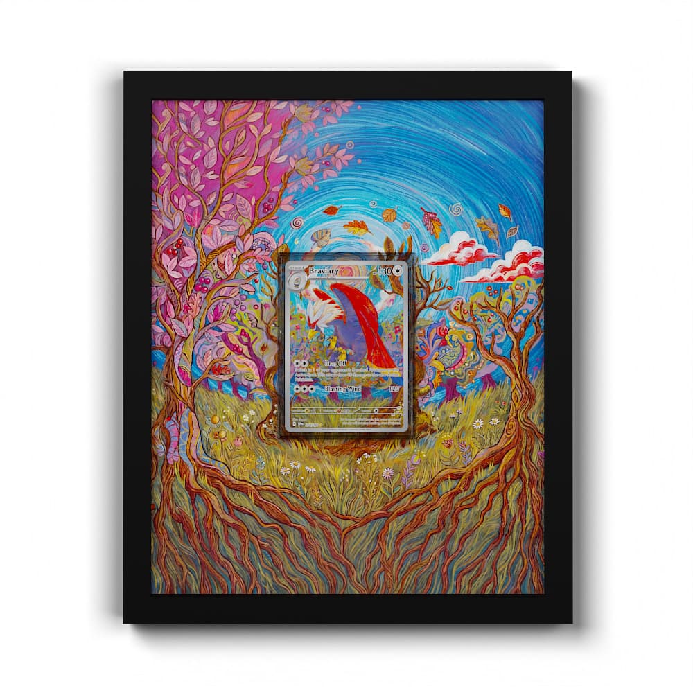 214 Gueriaigle - Extended Artwork Framed Pokemon Card Display