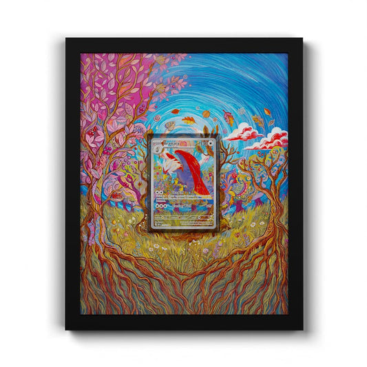 214 Gueriaigle - Extended Artwork Framed Pokemon Card Display