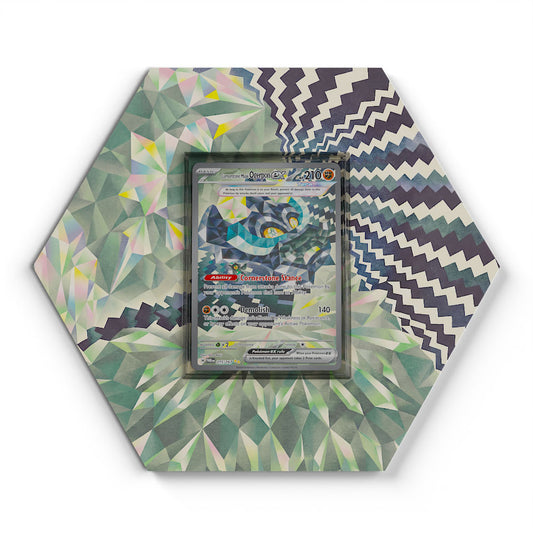 215/167 Ogerpon Masque de la Pierre EX - Extended Artwork Pokemon Card Display