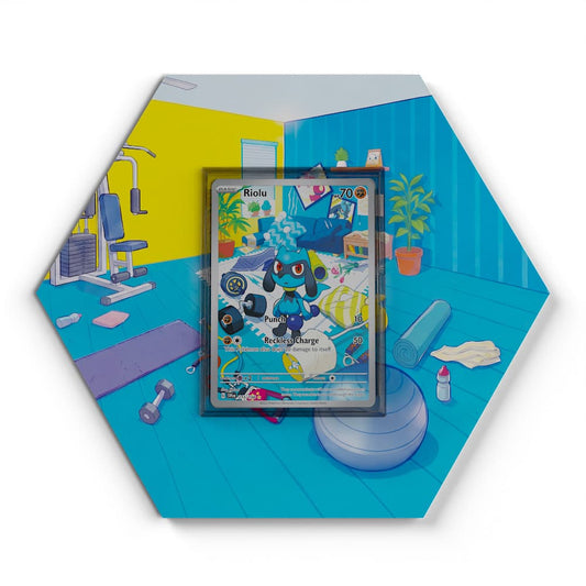 215/198 Riolu - Extended Artwork Pokemon Card Display