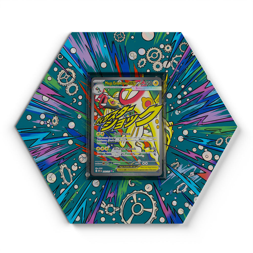 266/217 Méga-Ohmassacre EX - Extended Artwork Pokemon Card Display