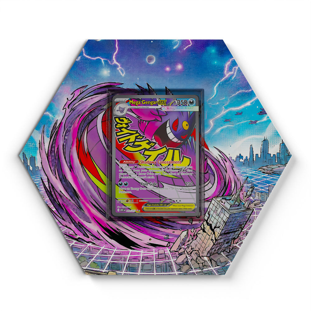 269/217 Méga-Ectoplasma EX - Extended Artwork Pokemon Card Display