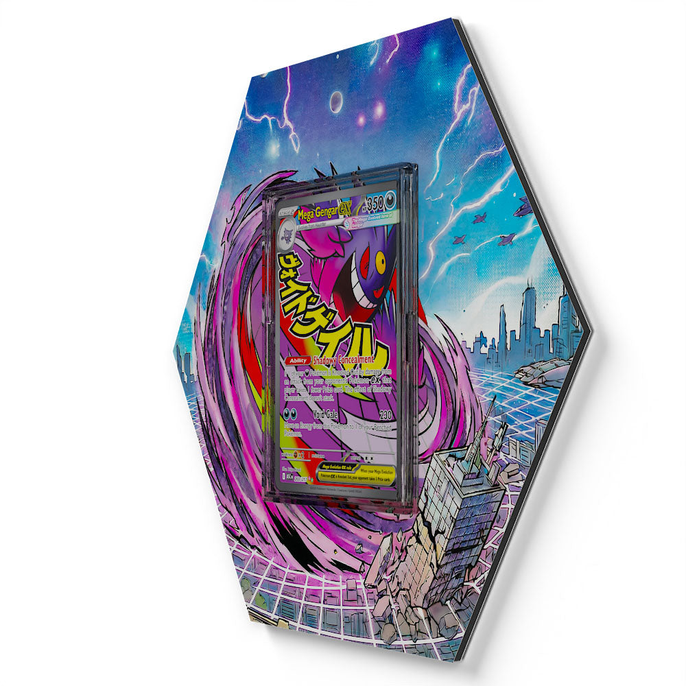 269/217 Méga-Ectoplasma EX - Extended Artwork Pokemon Card Display