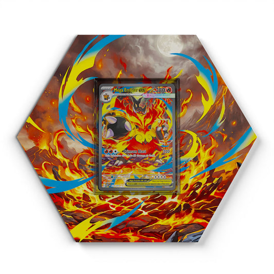 273/217 Méga-Roitiflam EX - Extended Artwork Pokemon Card Display