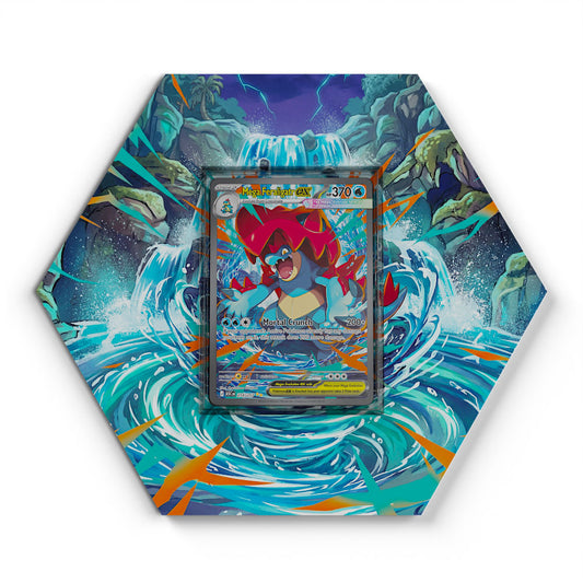274/217 Méga-Aligatueur EX - Extended Artwork Pokemon Card Display