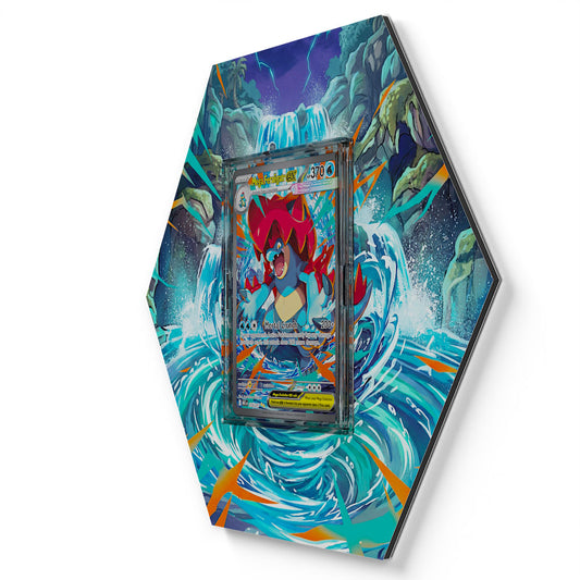 274/217 Méga-Aligatueur EX - Extended Artwork Pokemon Card Display