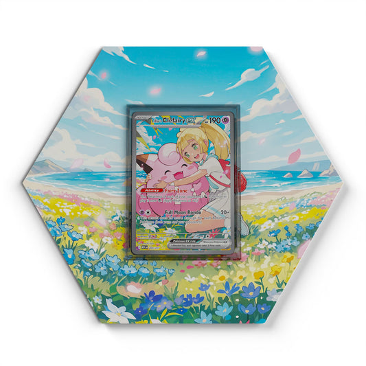 280/217 Mélofée de Lilie EX - Extended Artwork Pokemon Card Display