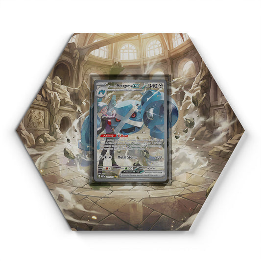 289/217 Métalosse de Pierre EX - Extended Artwork Pokemon Card Display