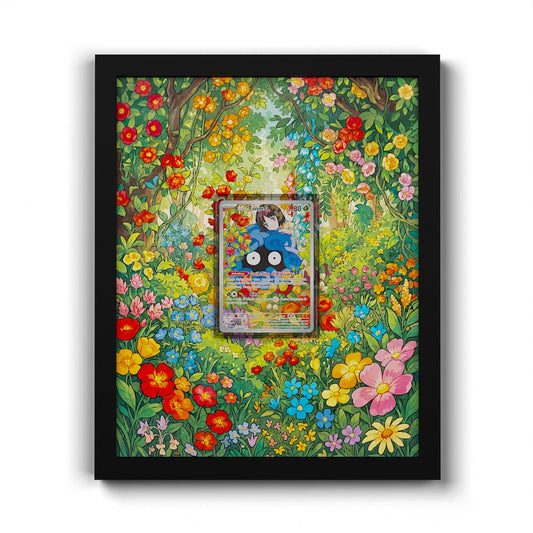218 Saquedeneu d’Erika - Extended Artwork Framed Pokemon Card Display