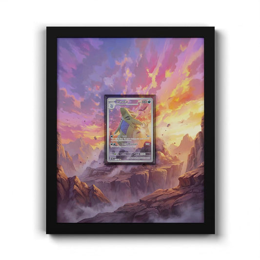 222 Tyranocif - Extended Artwork Framed Pokemon Card Display