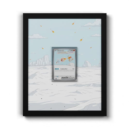 222 Bekaglaçon EX - Extended Artwork Framed Pokemon Card Display