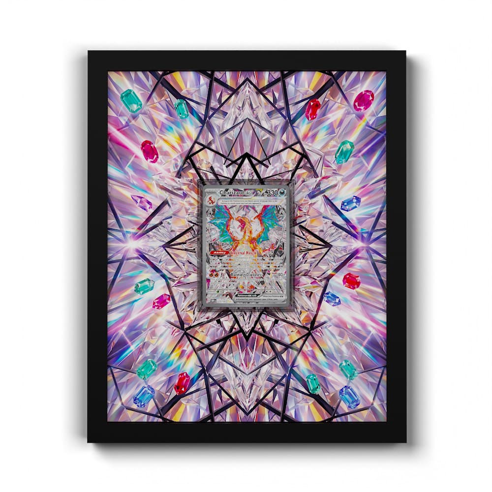 223 Dracaufeu EX - Extended Artwork Framed Pokemon Card Display