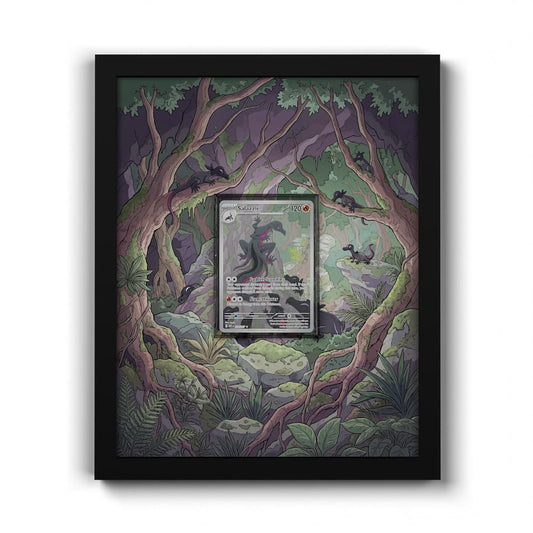 224 Malamandre - Extended Artwork Framed Pokemon Card Display