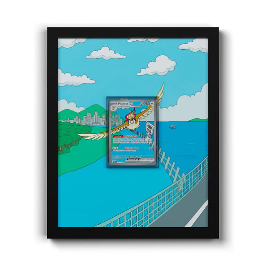 225 Roucarnage EX - Extended Artwork Framed Pokemon Card Display