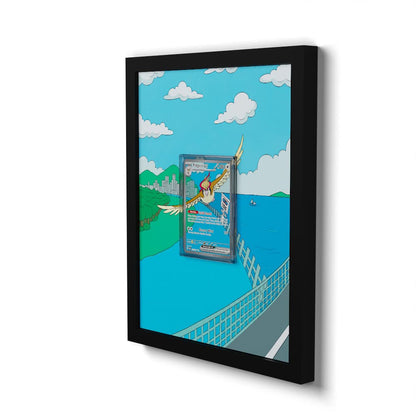 225 Roucarnage EX - Extended Artwork Framed Pokemon Card Display
