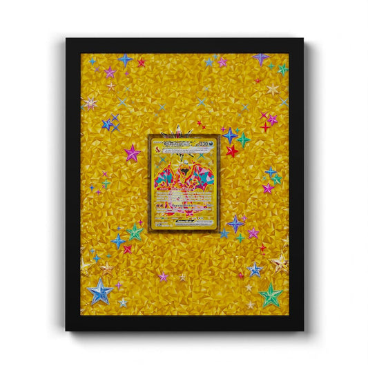 228/197 Dracaufeu - Extended Artwork Framed Pokemon Card Display