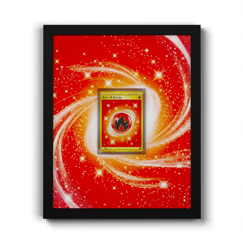 230/197 Énergie Feu - Extended Artwork Framed Pokemon Card Display