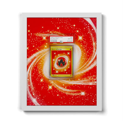 230/197 Énergie Feu - Extended Artwork Framed Pokemon Card Display