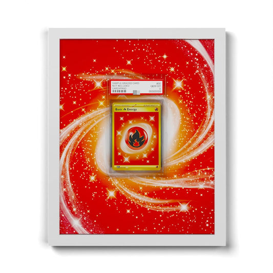 230/197 Énergie Feu - Extended Artwork Framed Pokemon Card Display