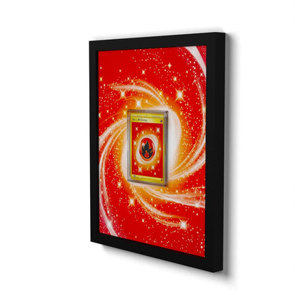 230/197 Énergie Feu - Extended Artwork Framed Pokemon Card Display