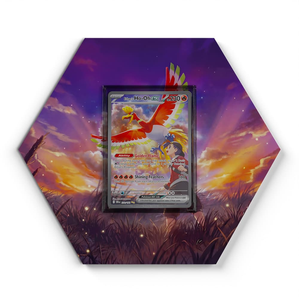 230/182 Ho-Oh de Luth EX - Extended Artwork Pokemon Card Display
