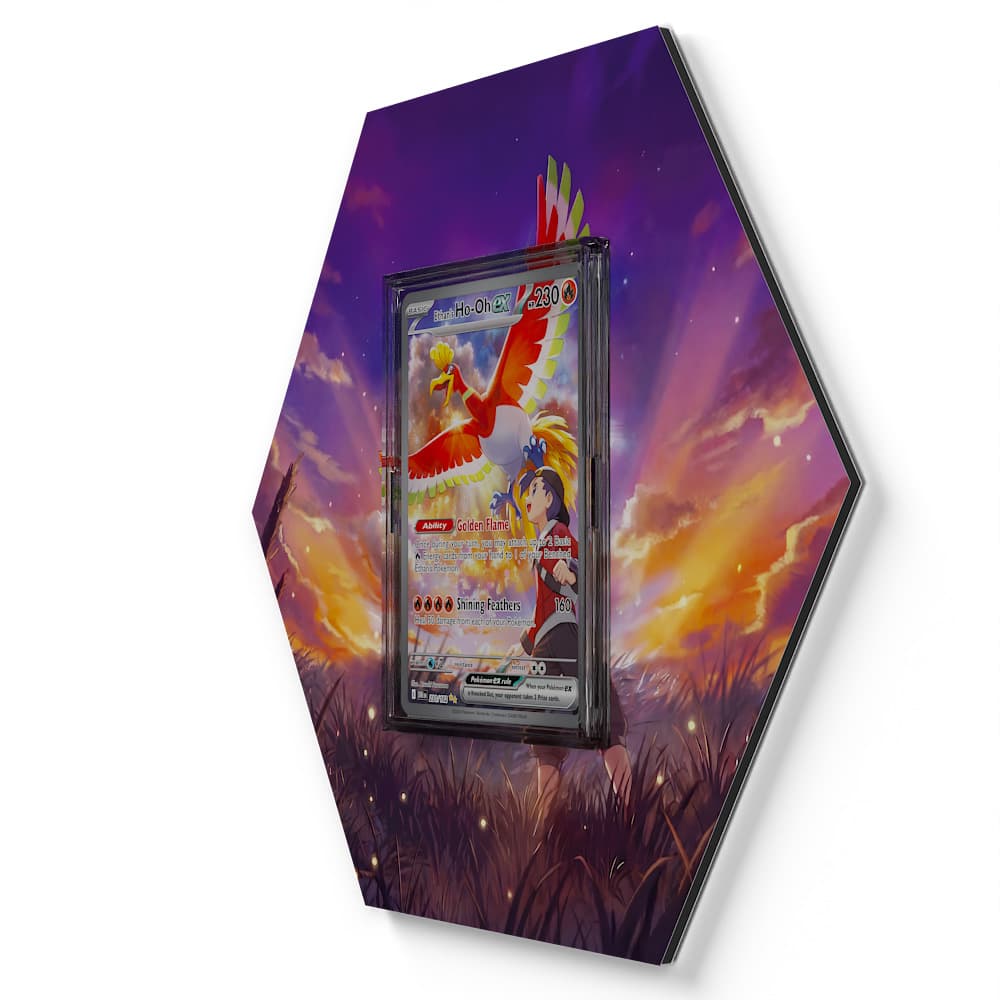 230/182 Ho-Oh de Luth EX - Extended Artwork Pokemon Card Display