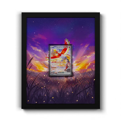 230 Ho-Oh de Luth EX - Extended Artwork Framed Pokemon Card Display