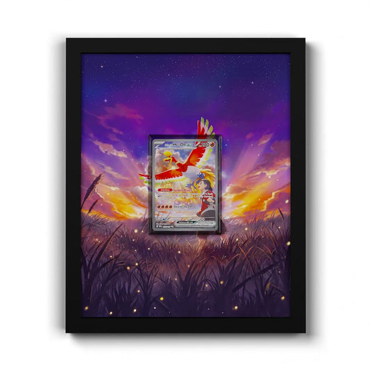230 Ho-Oh de Luth EX - Extended Artwork Framed Pokemon Card Display