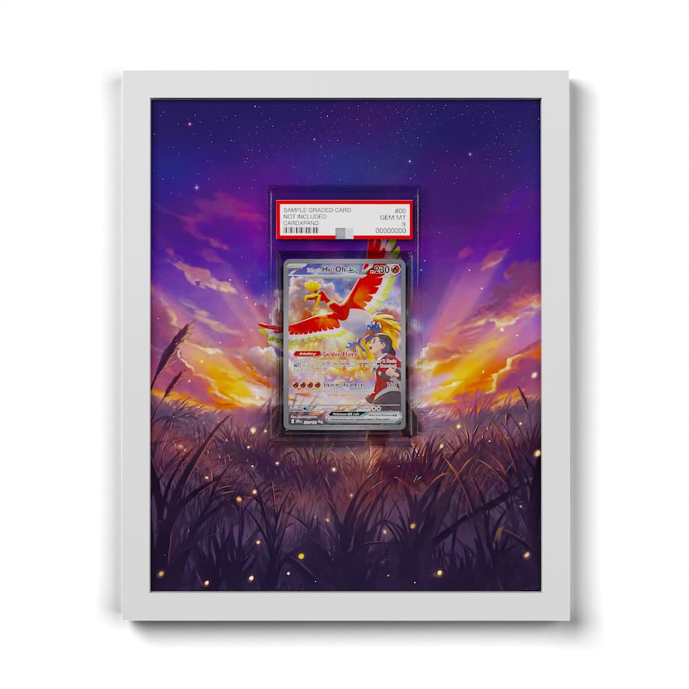 230 Ho-Oh de Luth EX - Extended Artwork Framed Pokemon Card Display