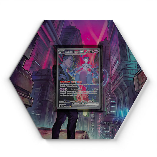 231/182 Mewtwo de la Team Rocket - Extended Artwork Pokemon Card Display